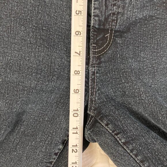 Lois Denim Long Black Jeans Size 34 Straight Leg - Picture 8 of 10